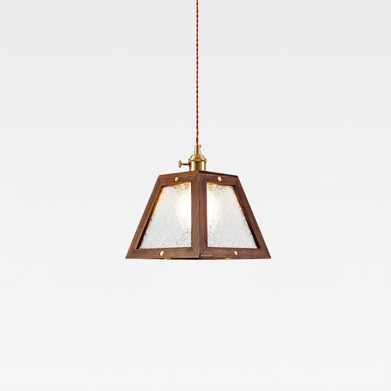 Retro Pattern Glass Pendant Lamp K288