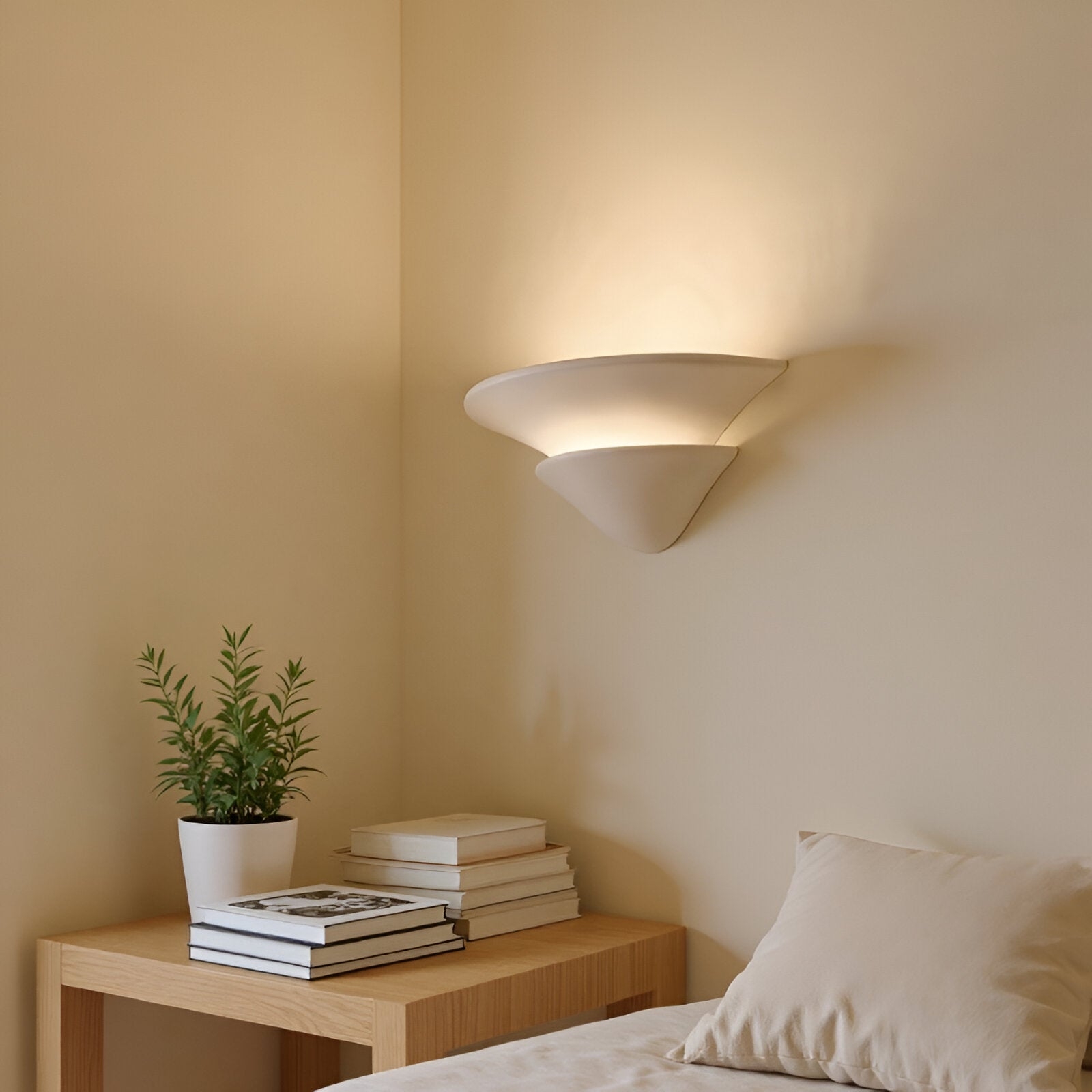 Shellora Wabi-Sabi Plaster Wall Light D964