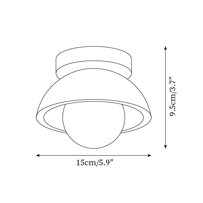 Wabi-Sabi Style Travertine Ceiling Light K592