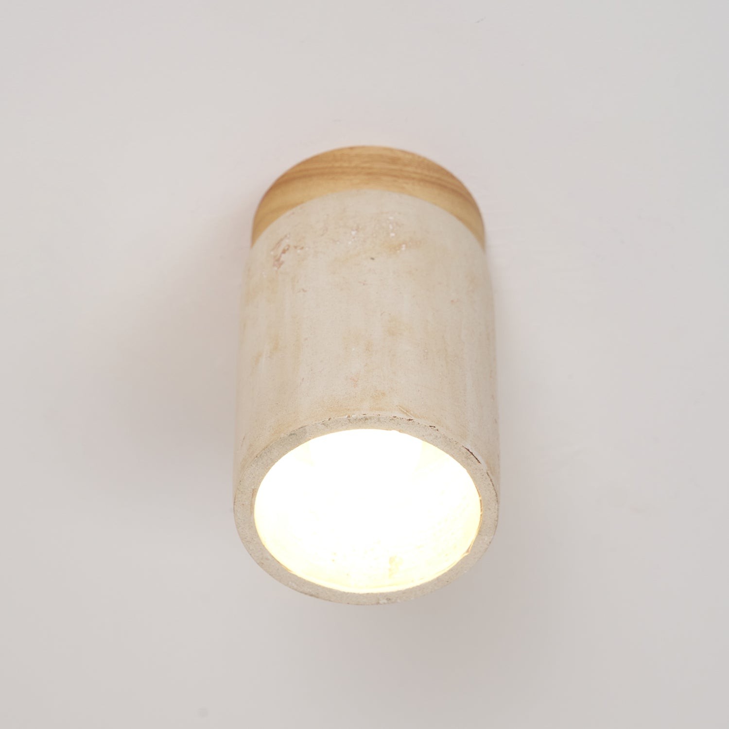 Marble Travertine Column Ceiling Lamp K688