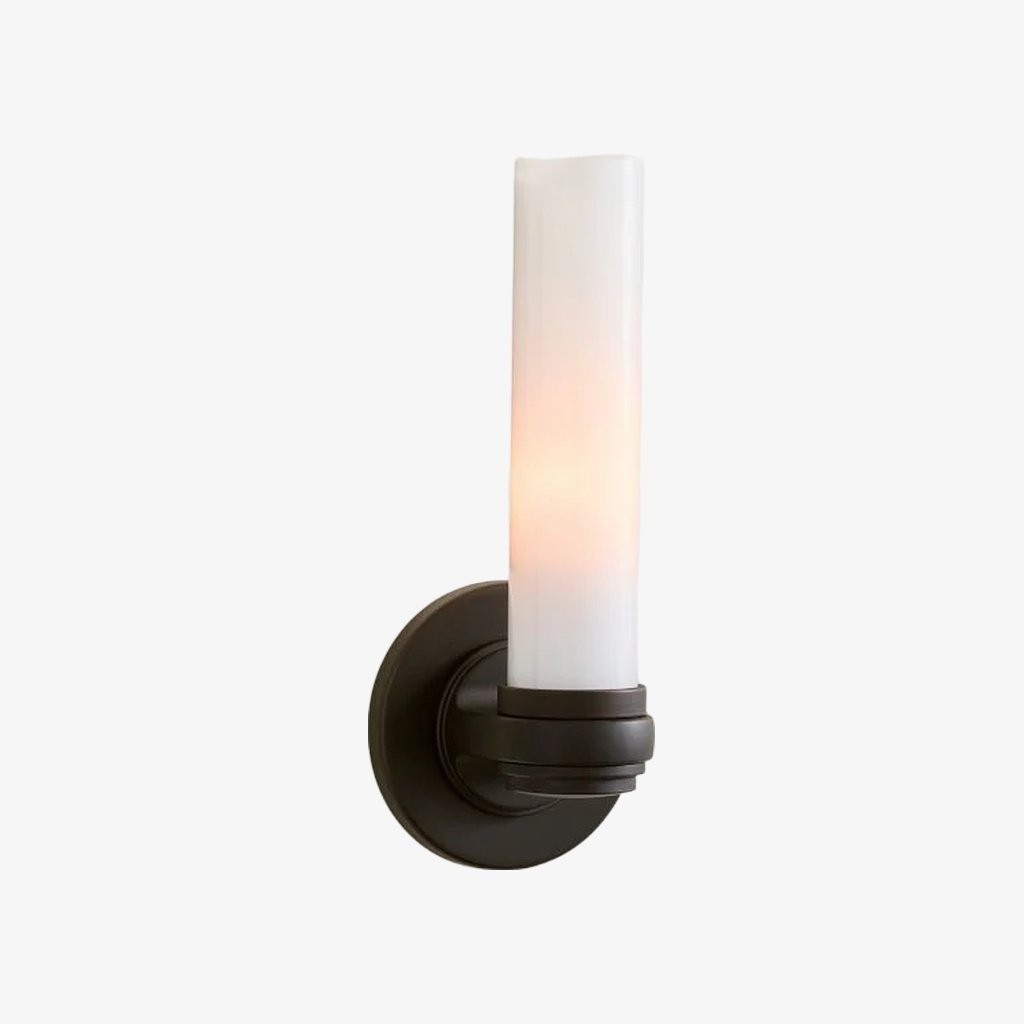 Roven Elegant Cylinder Glass Wall Lamp - Minimalist Wall Sconce for Entryway K1711