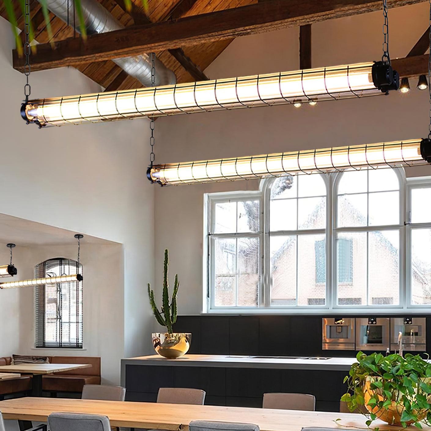 Industrial Linear Cage Chandelier K903