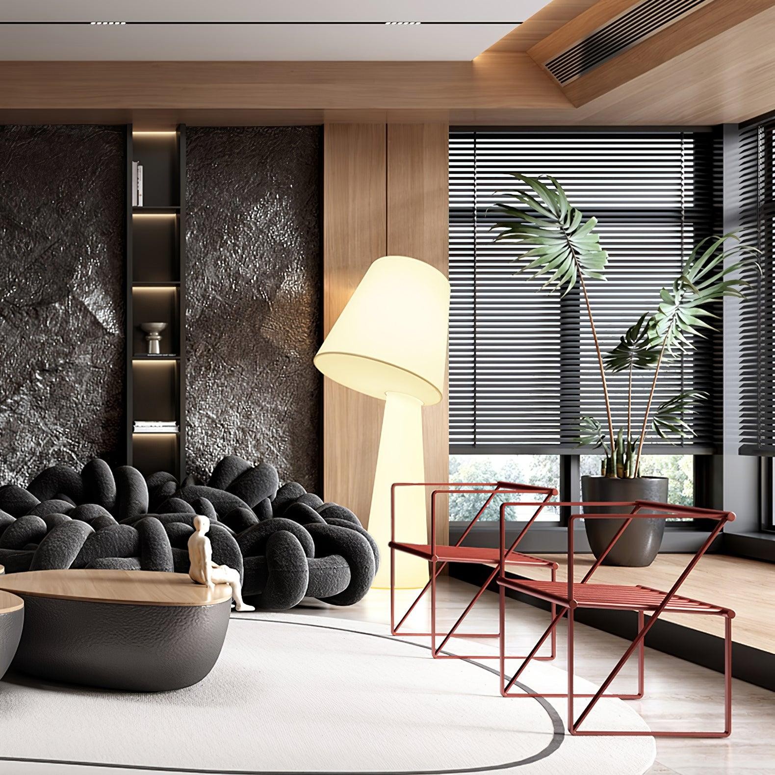 Column Fabric Floor Lamp Suitable For Living Room K328