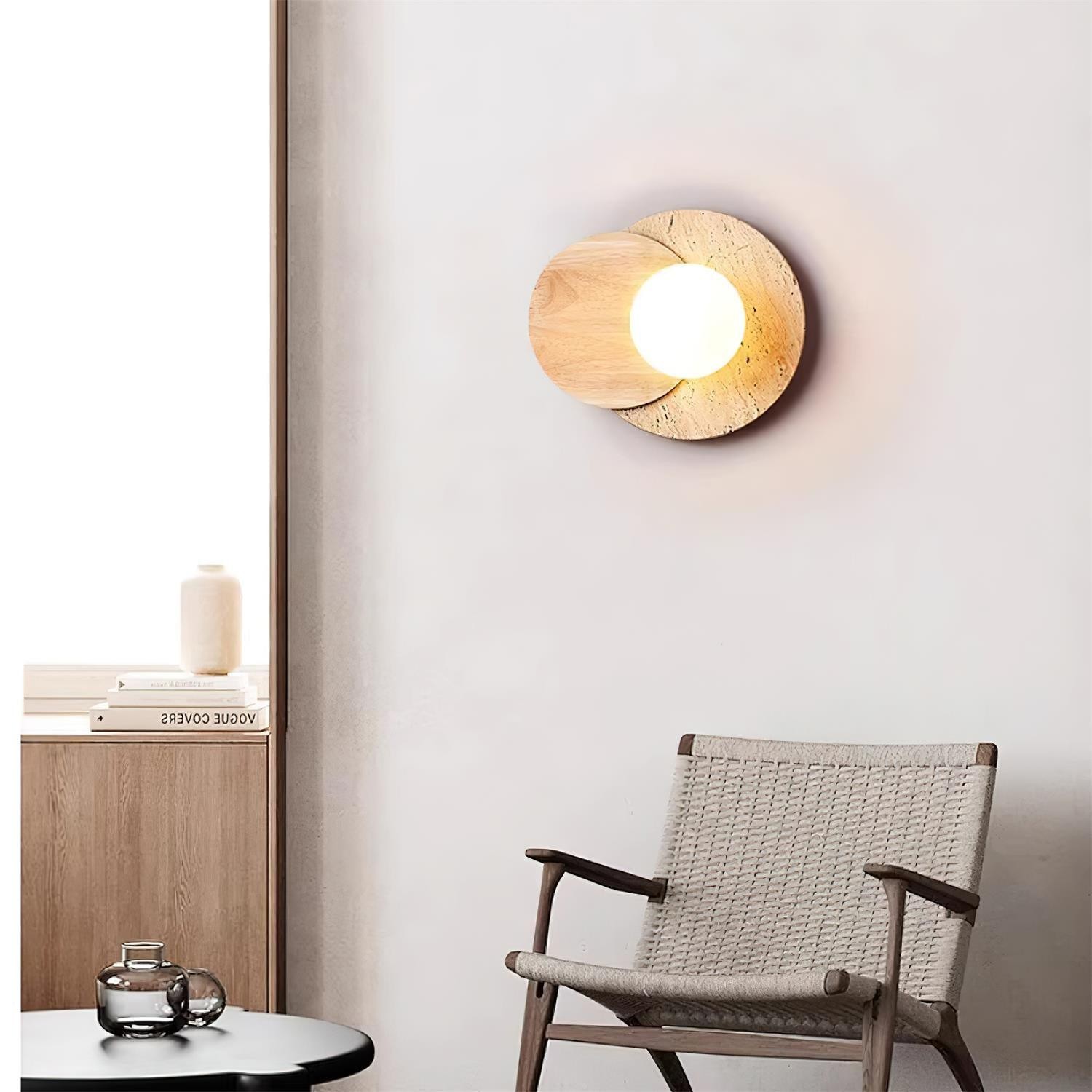 Wabi-sabi Eclipse Plug-In Wall Lamp K476