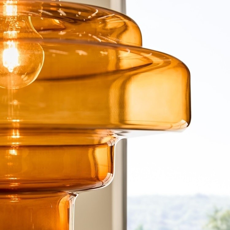 Koloro Bauhaus Glass Pendant Light – Mid-Century Inspired Design for Dining Area or Kitchen K1122