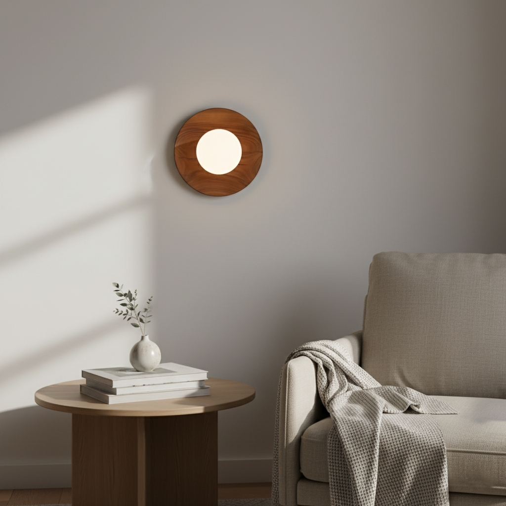 Nordic Minimalist Natural Wood LED Wall Light D780