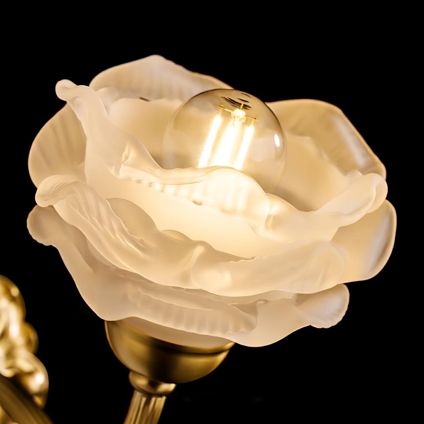 Brass Rose Wall Light K277