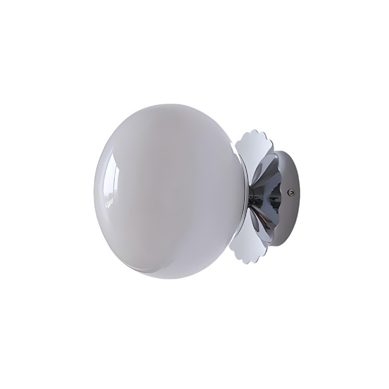 Marshmallow Glass Ball Wall Sconce K166