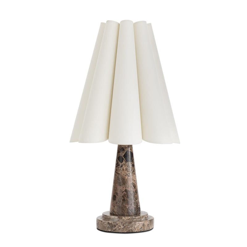 Shadon Marble Pleated Table Lamp D680