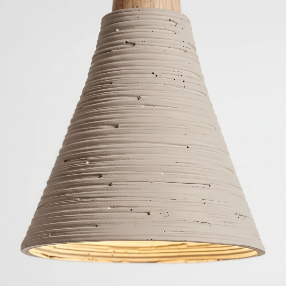 Solaraeon Microcement Minimalist Concrete Wall Sconce - Indoor Accent Lighting for Living Room K2311