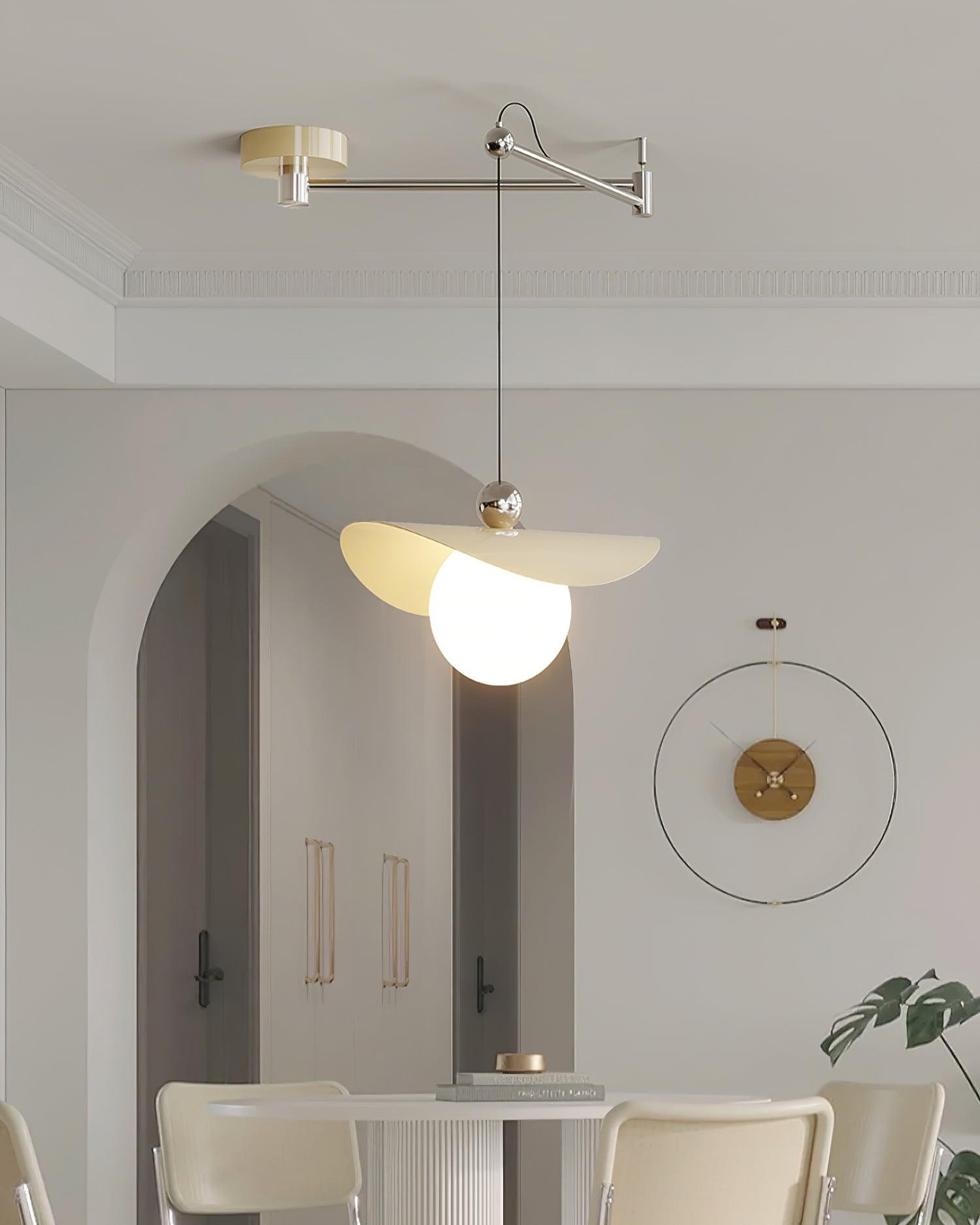 Simple Adjustable Metal Swing Arm Pendant Lamp K826