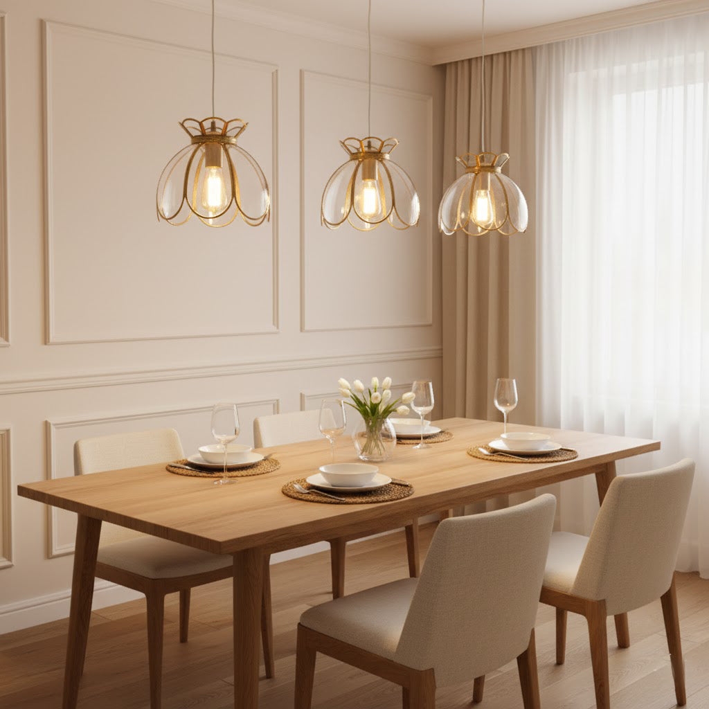 Retro Lotus Pendant Lamp D582
