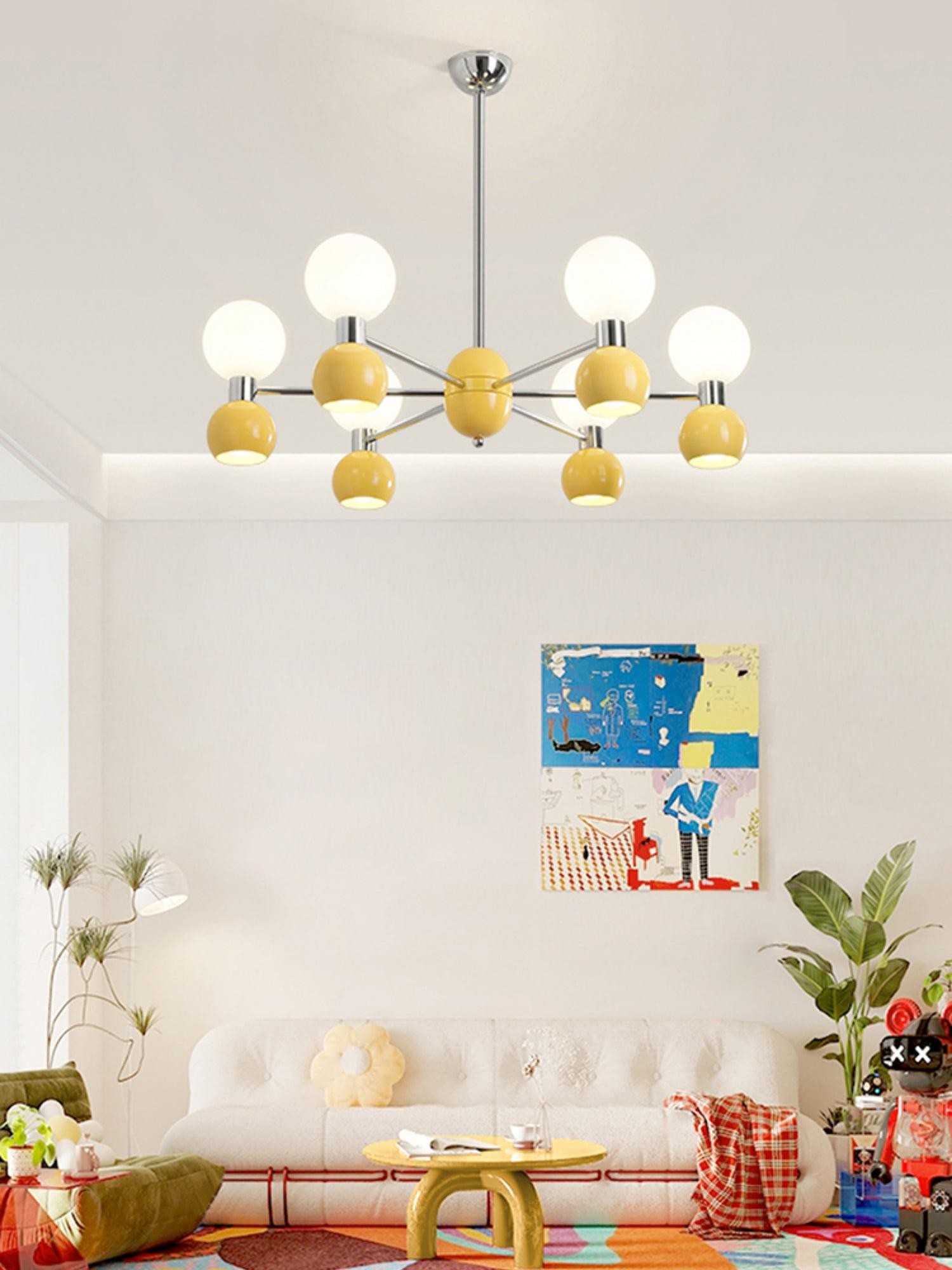 Modern Minimalist Multiple Head Metal Chandelier K741