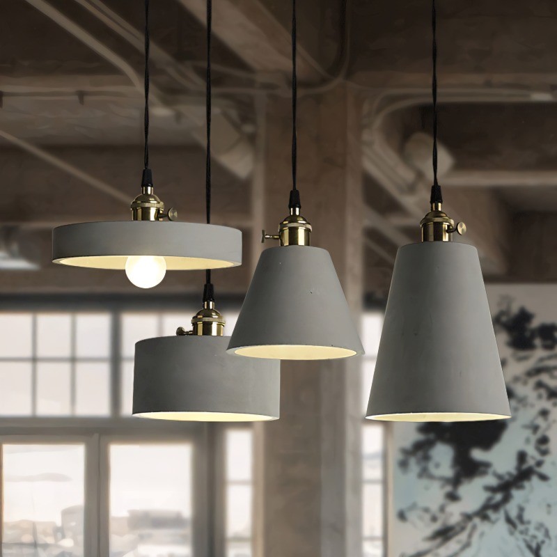Concrete Vasa Minimalist Pendant Light
