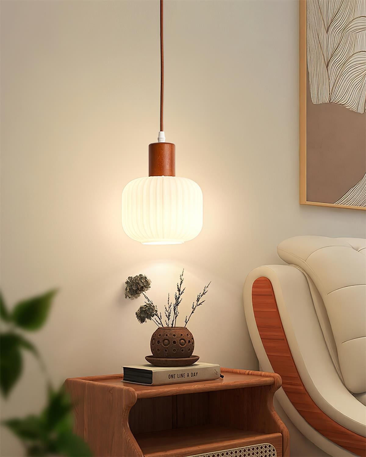 Mid Century Modern Glass Pot Pendant Lamp For Kitchen Island K630