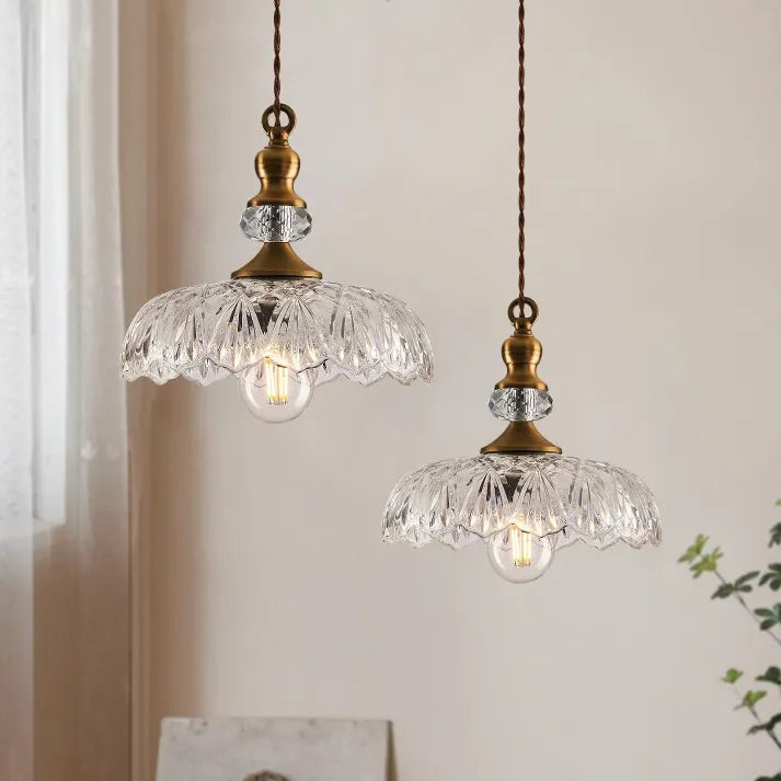 Mid Century Mini Kitchen Island Glass Pendant Light K851