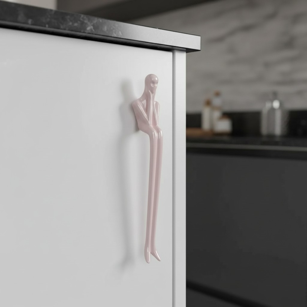 Verlitho Retro Cabinet Handle - Nordic Furniture Pull For Wardrobes and Drawers K2365