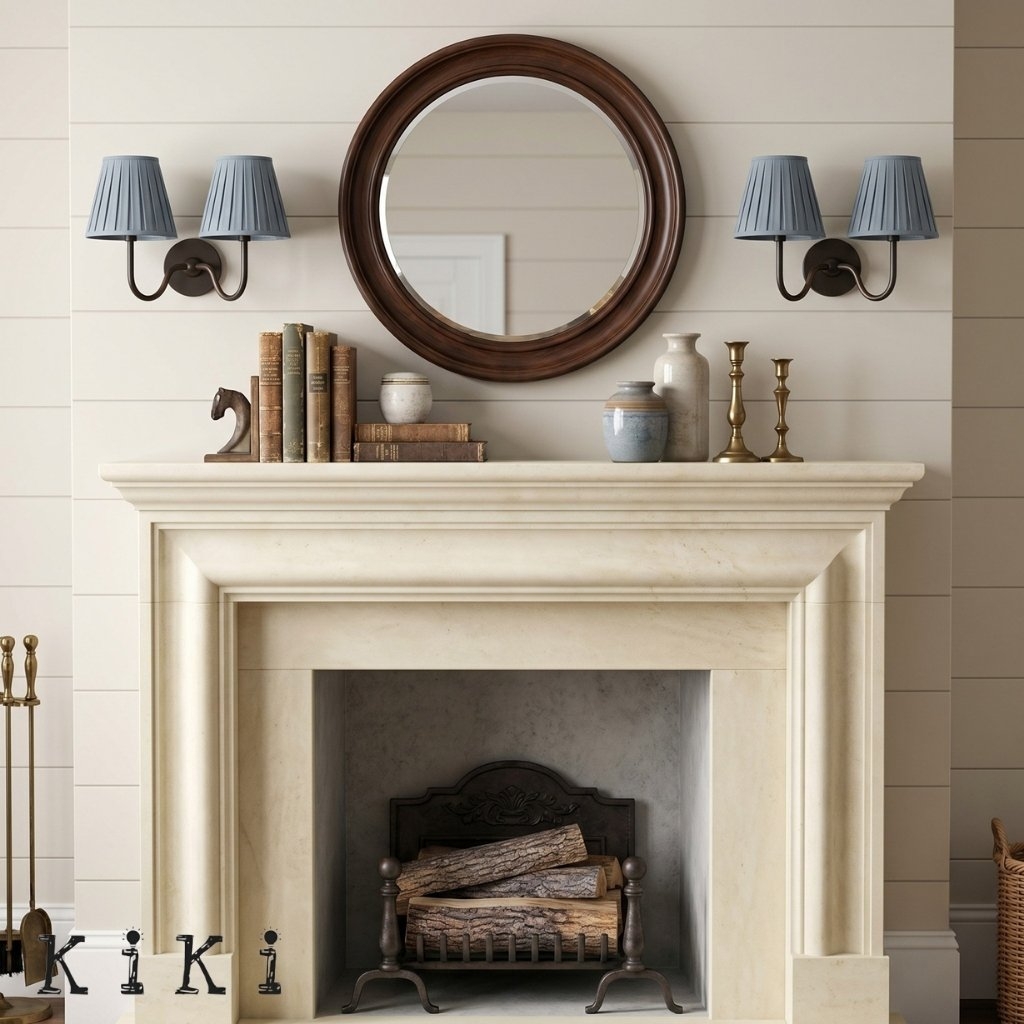 Luvora Pleated Fabric Shade Wall Sconce – Modern Classic Indoor Lighting K1306