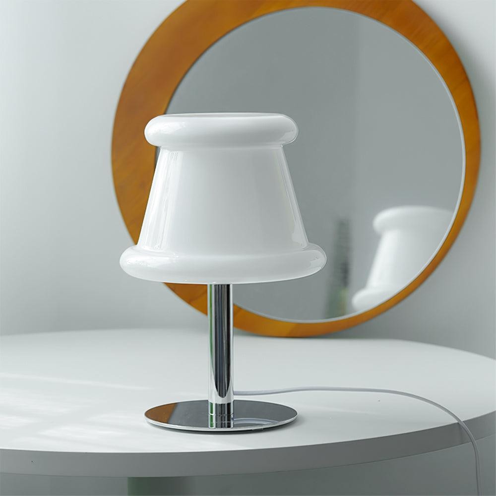 Cream Creative Irregular Cylindrical Table Lamp K500