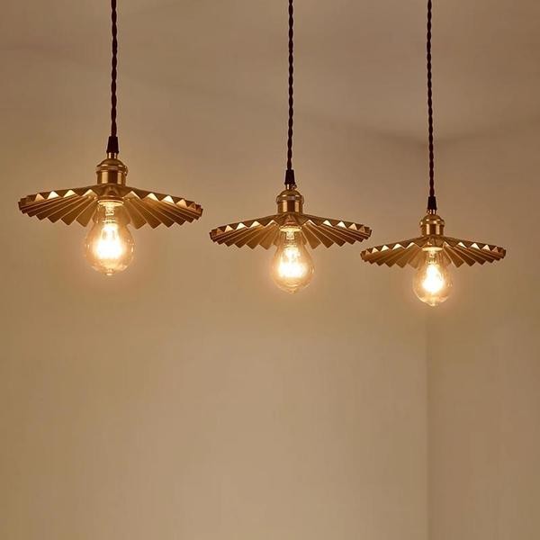 Brass Umbrella Pendant