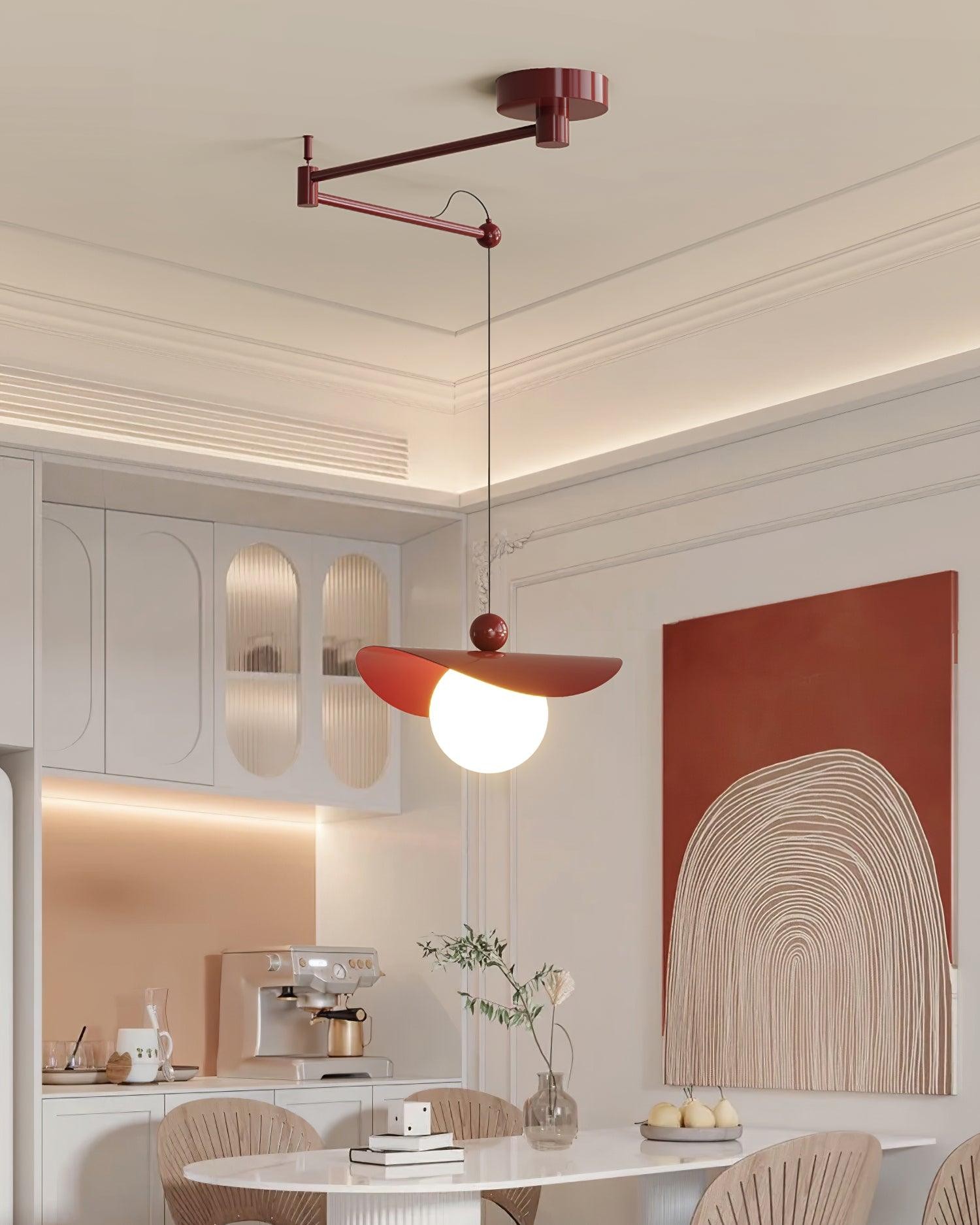 Simple Adjustable Metal Swing Arm Pendant Lamp K826
