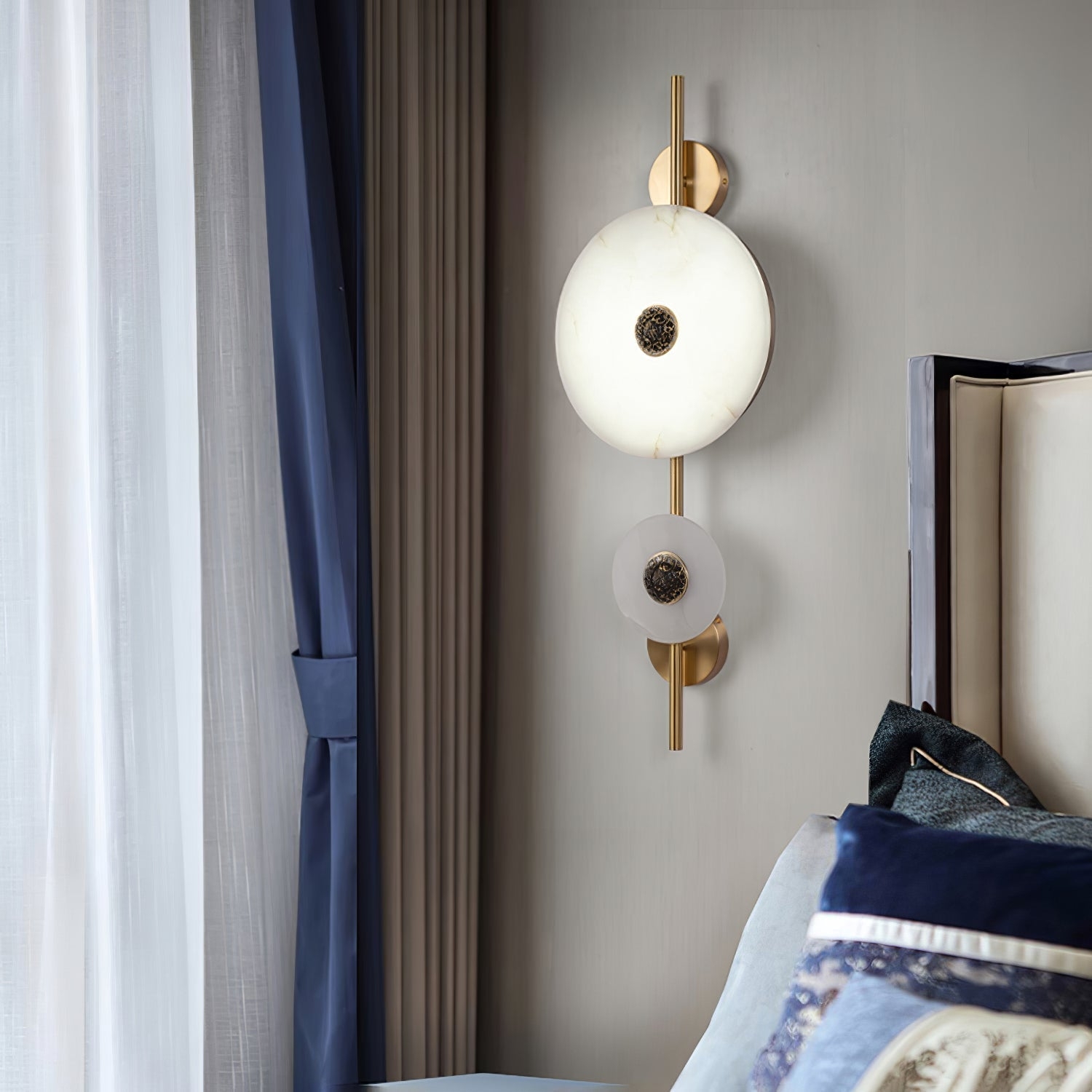 Alabaster Eclipse Wall Light D392