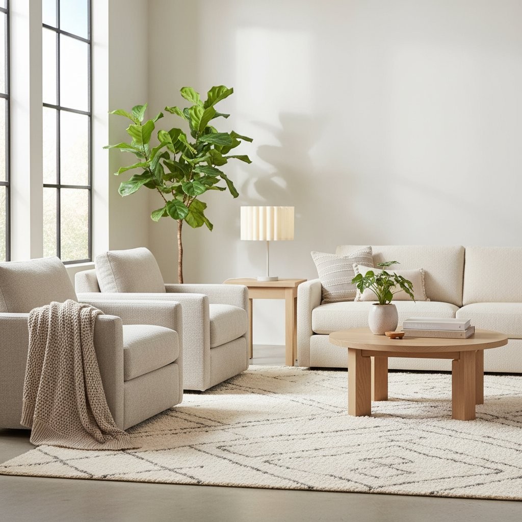 Velura Table Lamp - Beige Linen Shade in Light Beige K2042