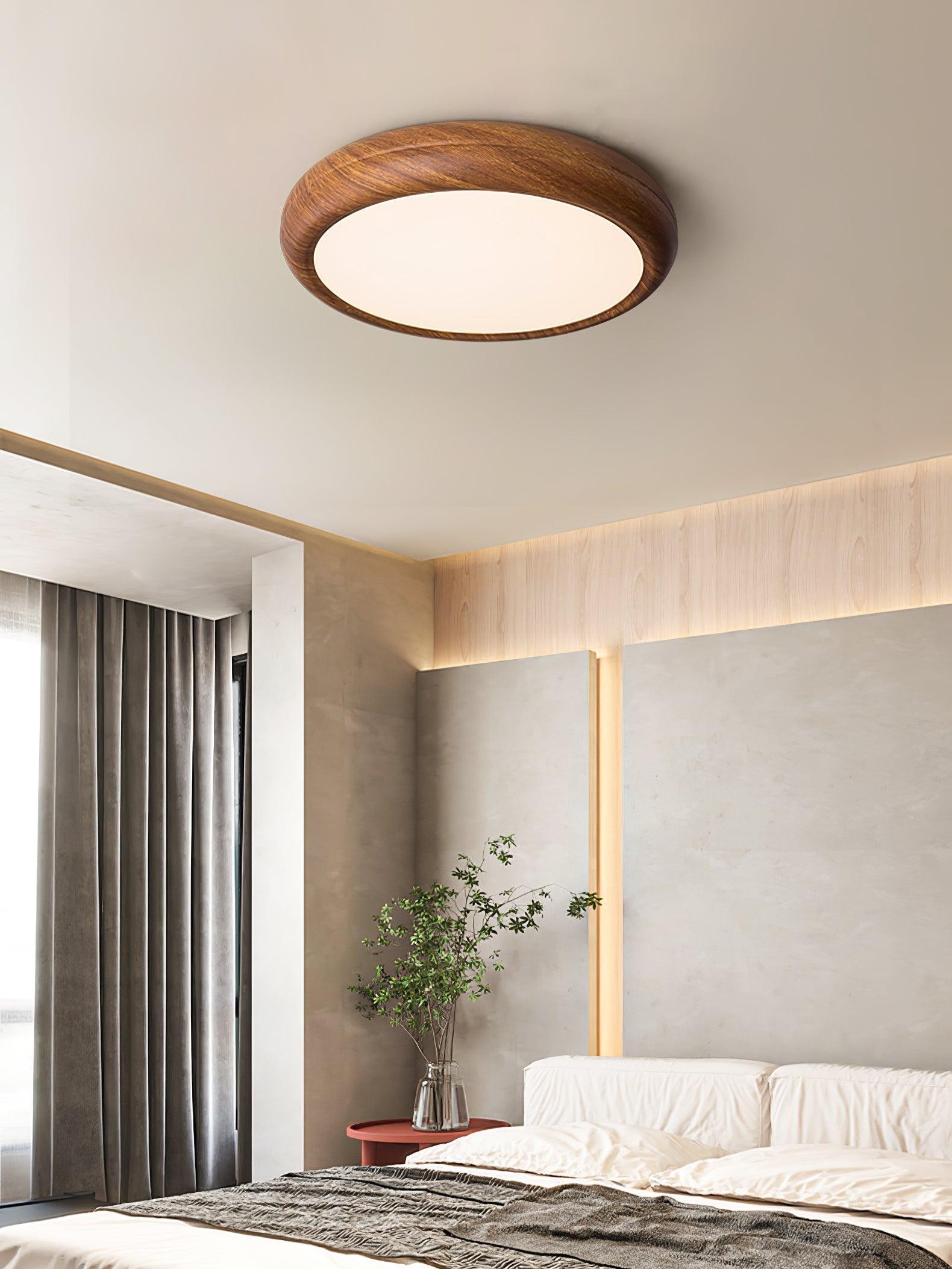 Wood Grain Round Ceiling Lamp K776