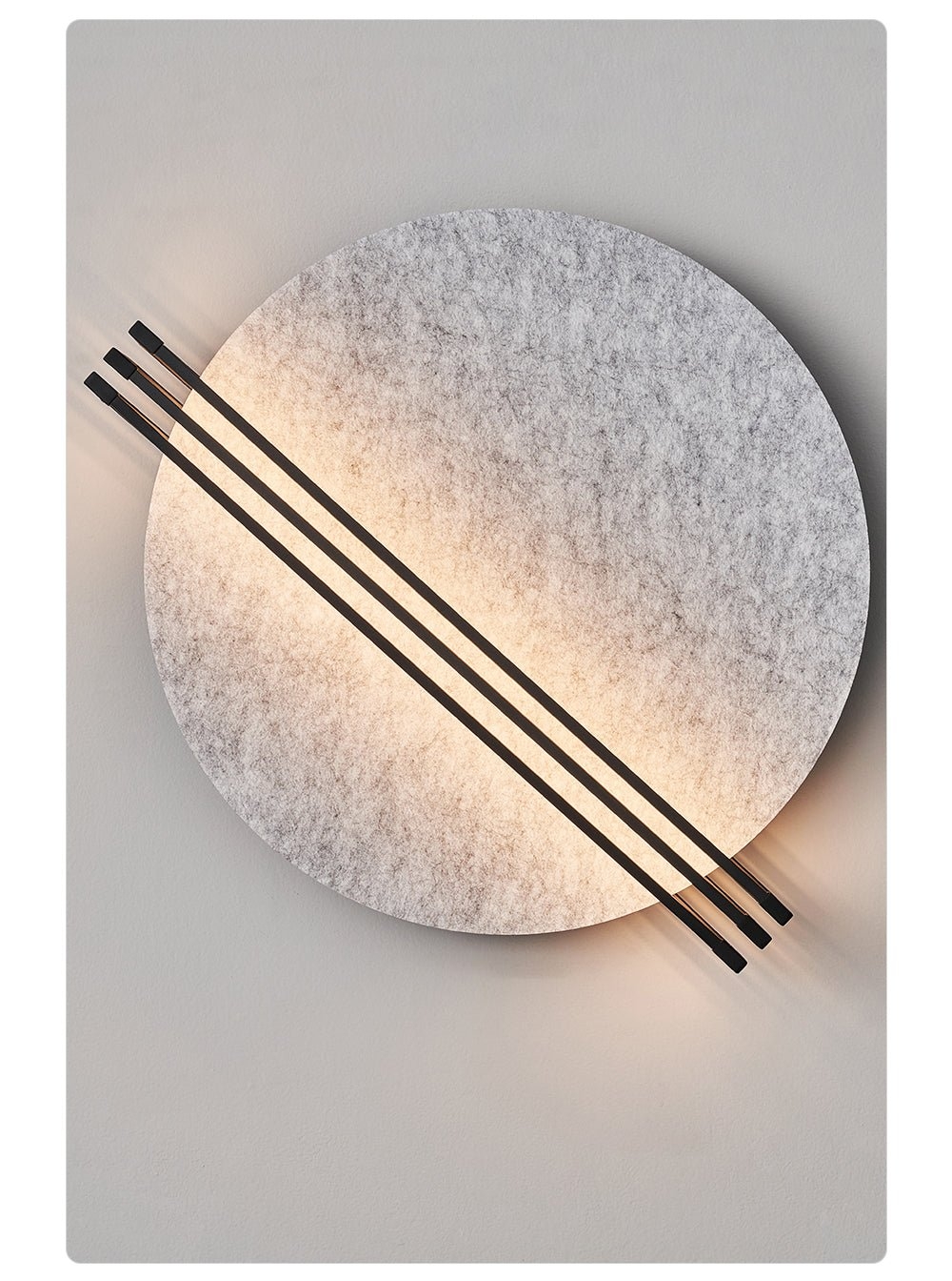 Abstract Sunrise Felt Wall Sconce D381