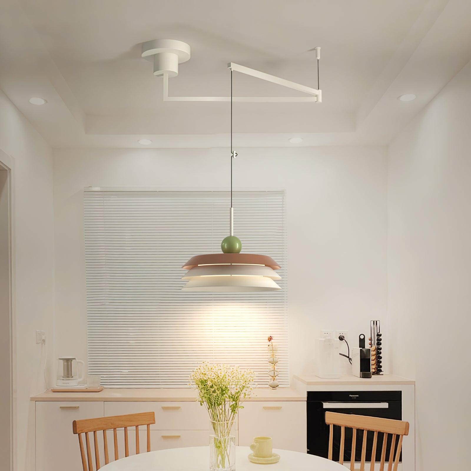 Nordic Creative Cream Style Multi-Layer Pendant Lamp For Living Room K529