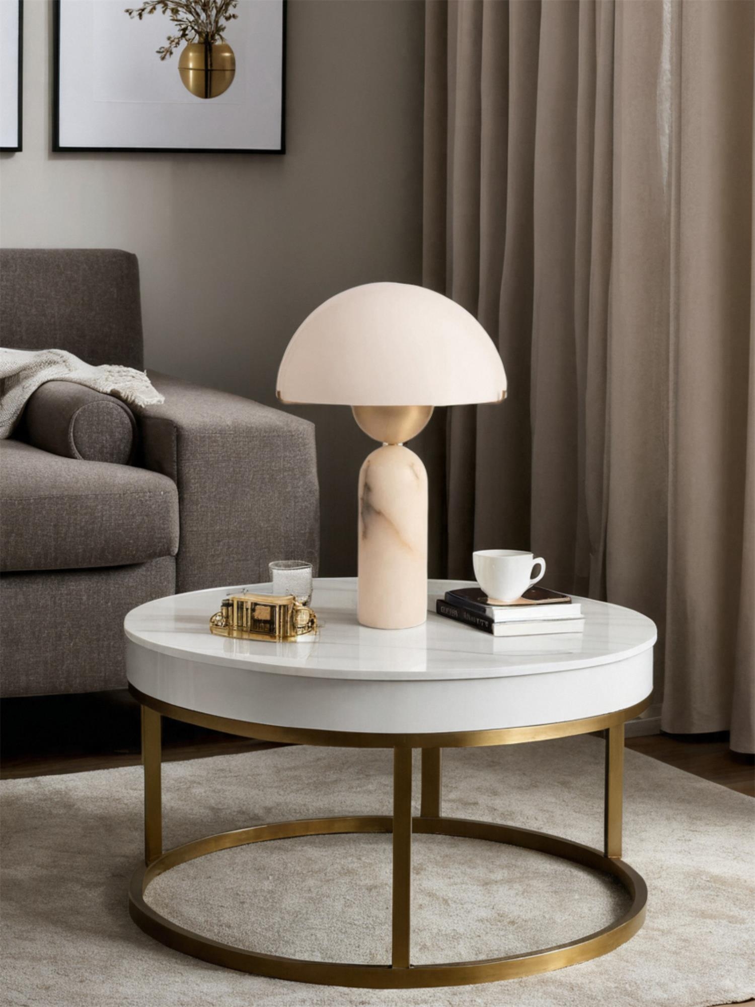 Peono Alabaster Table Lamp D440