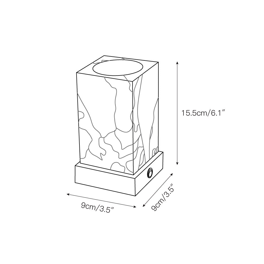 Cube Marble Table Lamp D574