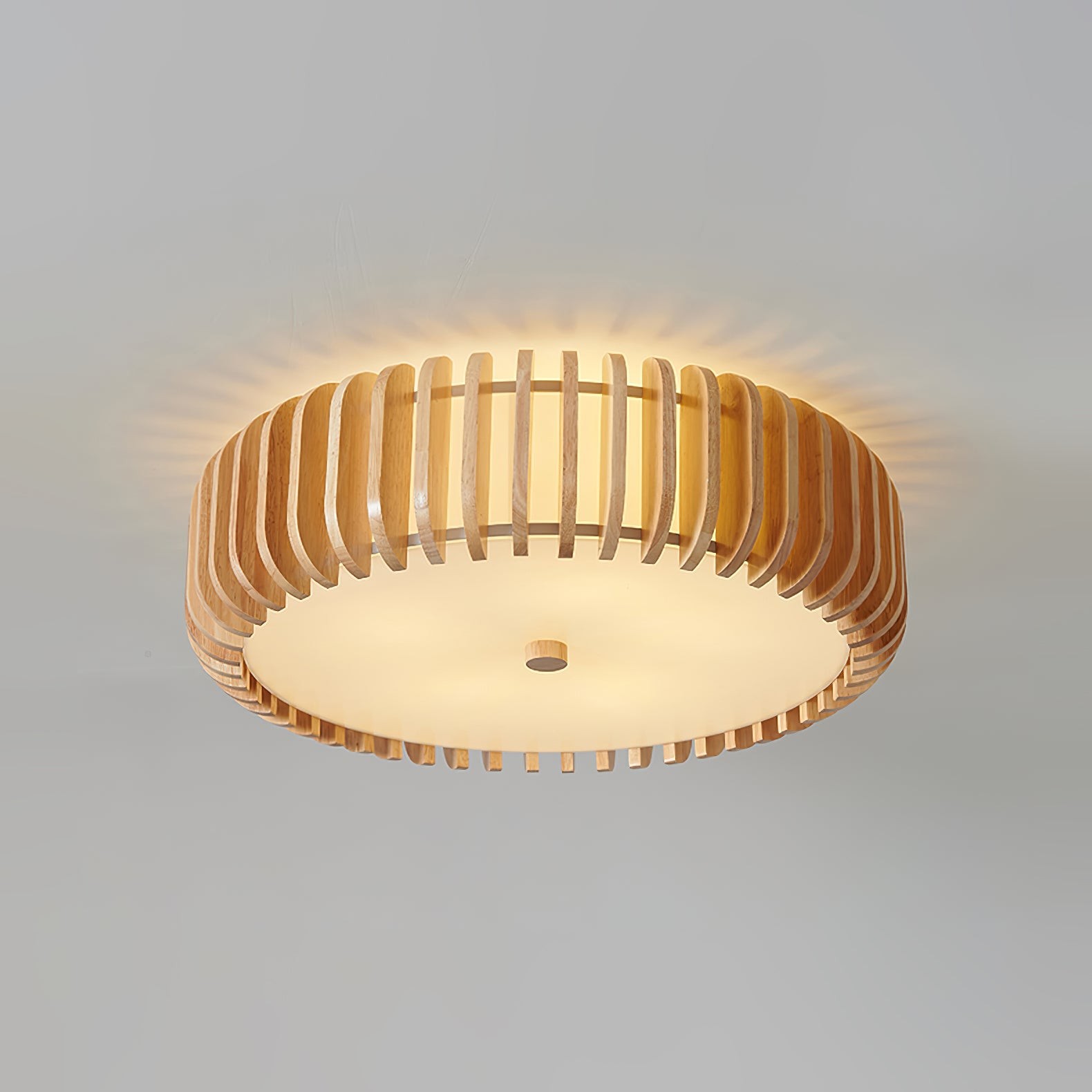 Wooden Drum Ceiling Lamp K1098