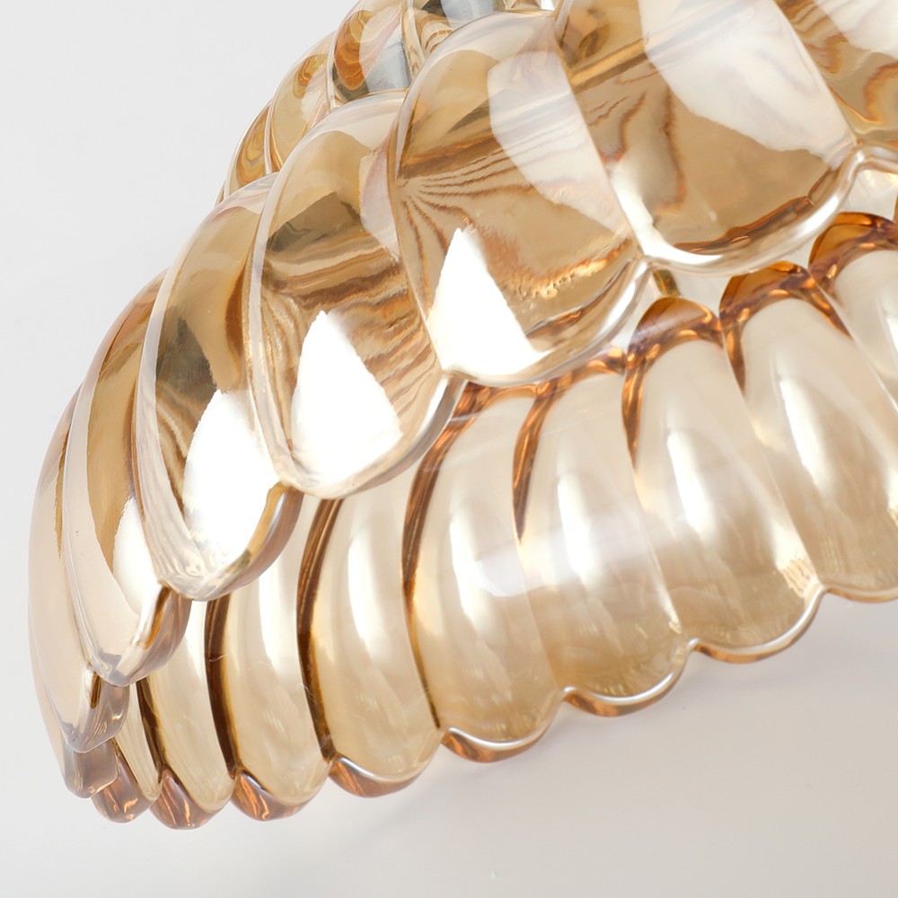 Orilanavo Umbrella Glass Ceiling Light - Contemporary Ceiling Lamp for Entryway K871