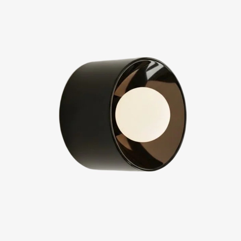 Ceranova Glazed Round Ceramic Wall Lamp - Modern Wall Lighting for Bedrooms and Hallways K2076