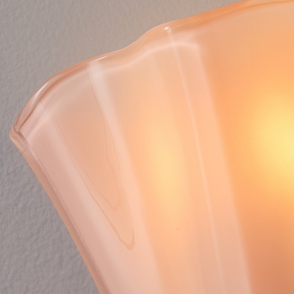 Bellina Retro Fluted Glass Wall Sconce - Mid-century Modern Vera Wall Lamp for Hallway K891