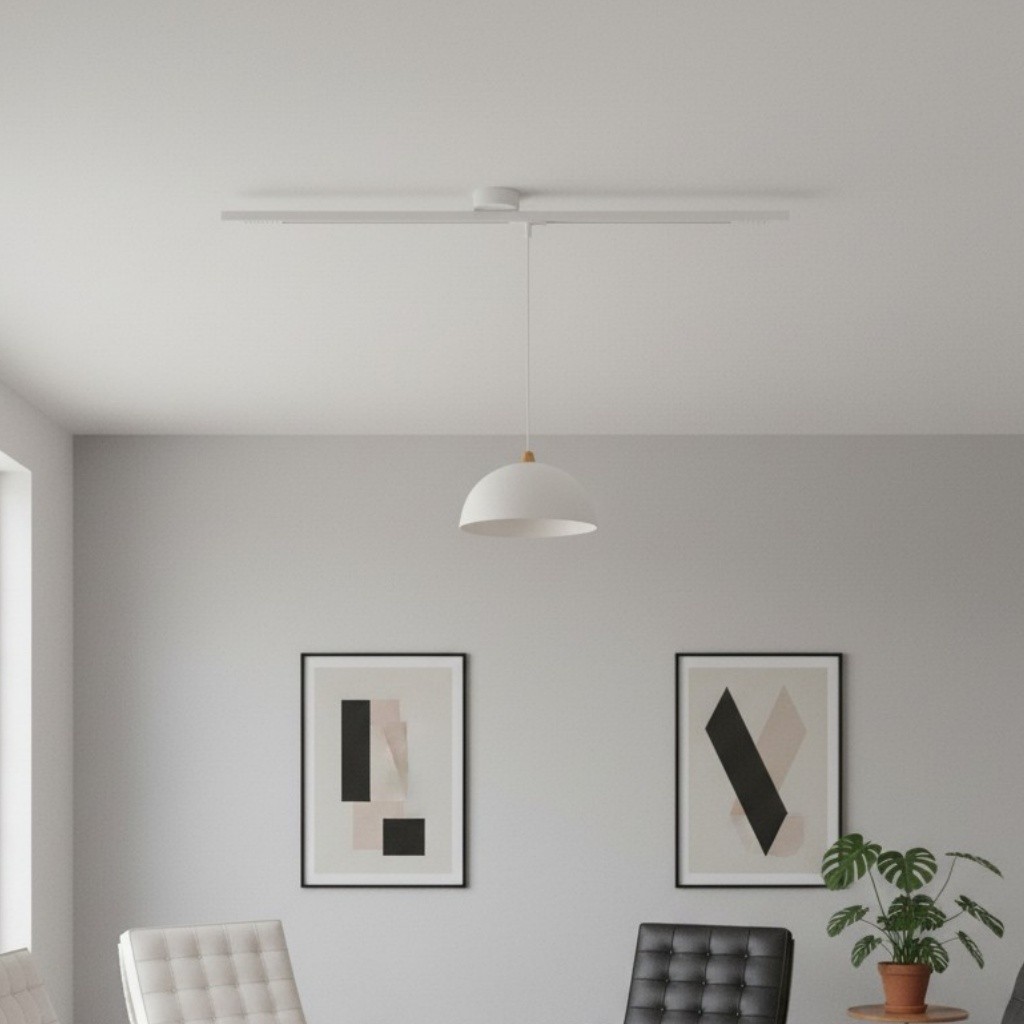 Axitra Rotatable Pendant Light Ceiling Rail - Sleek Adjustable Track for Pendant Lights Contemporary K2254