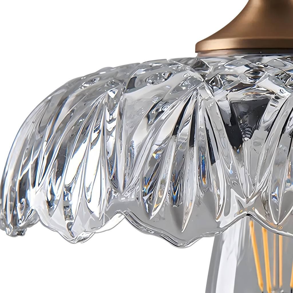 Verdoma Floral Glass Pendant Light - Vintage Style for Living Room K2257