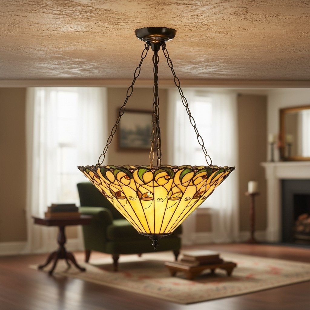 TF Jamelia Light - Decorative Art Glass - Flush Mount Timeless Style for Hallway K2015