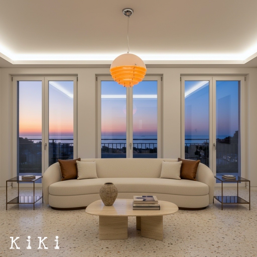 Afterglow Layered Acrylic Bauhaus Sunset Pendant Light - Ambient Pendant Light for Living Area K889
