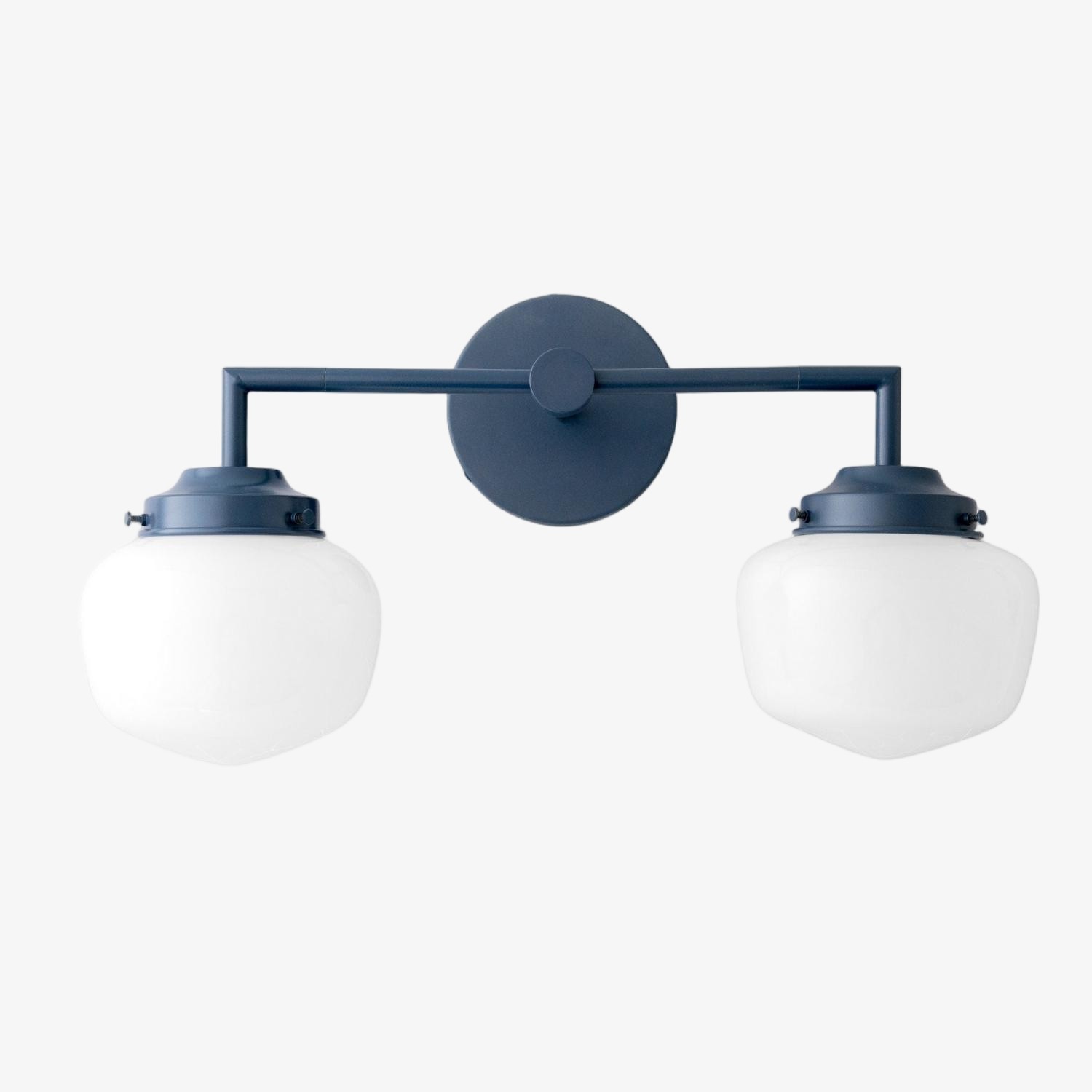 Opalume Glass Vanity Light - Vintage Inspired Bathroom Wall Lighting K1458