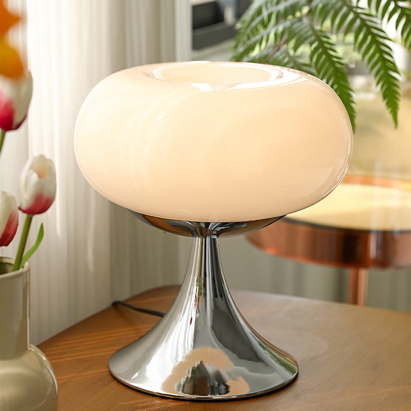 Lollora Playful Rounded LED Table Lamp Minimalist for Desk Shelf K149