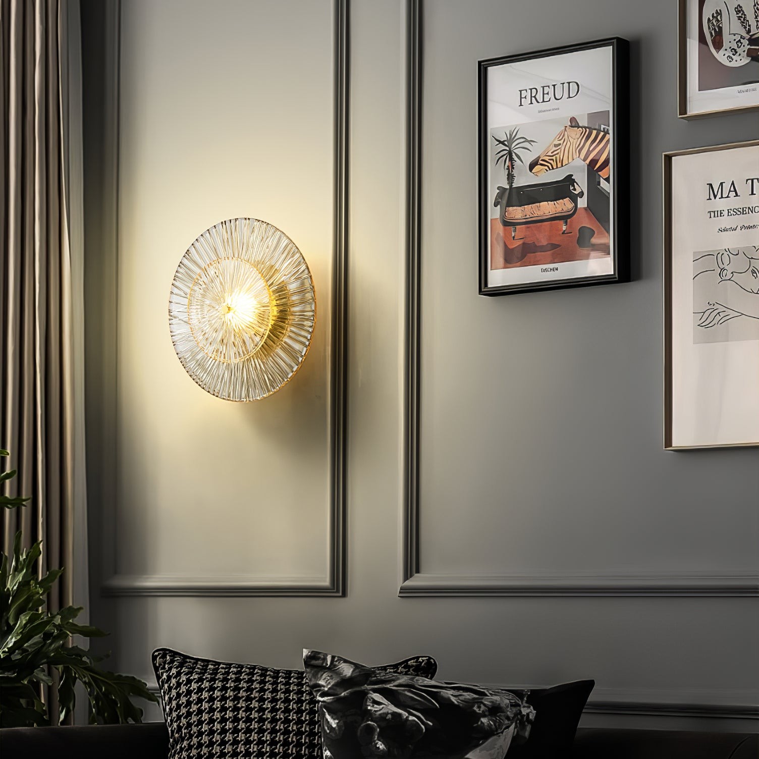 Modern Creative Round Crystal Wall Lamp K648