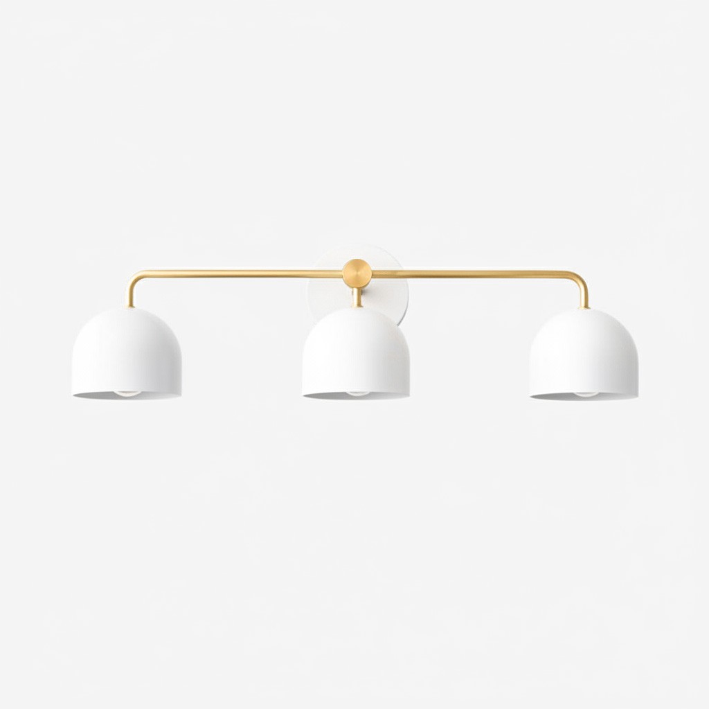 Metio Dome Farmhouse Vanity Wall Lamp - Colorful Dome Wall Sconce for Dressing Room K1596
