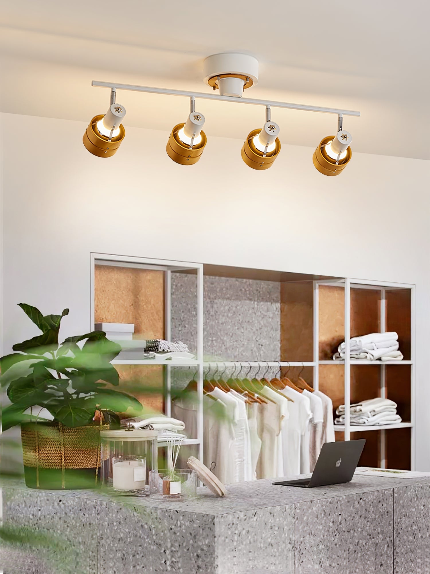 Nordic Cylindrical 4-Light Spotlight D415