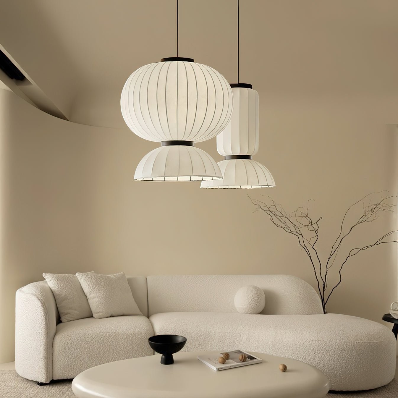 Mulberry Silk Lantern Pendant Light K532