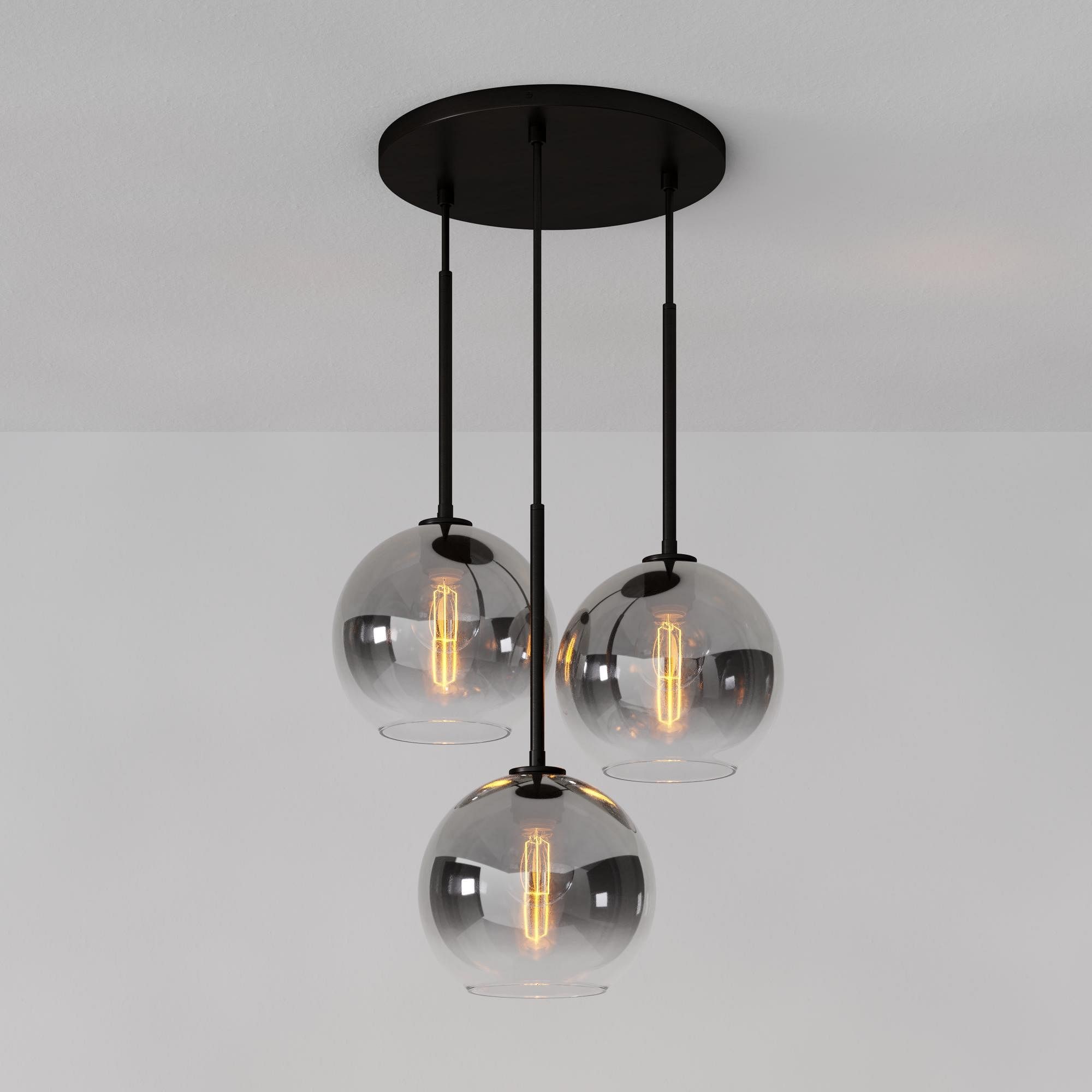 Selvion Minimalist Crystal Chandelier - Handcrafted Glass Sculptural Lighting Fixture K1220