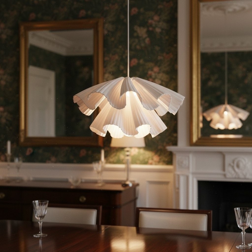 Elora Plastic Pendant Lamp - Lightweight Modern Design for Bedrooms or Living Rooms K1759