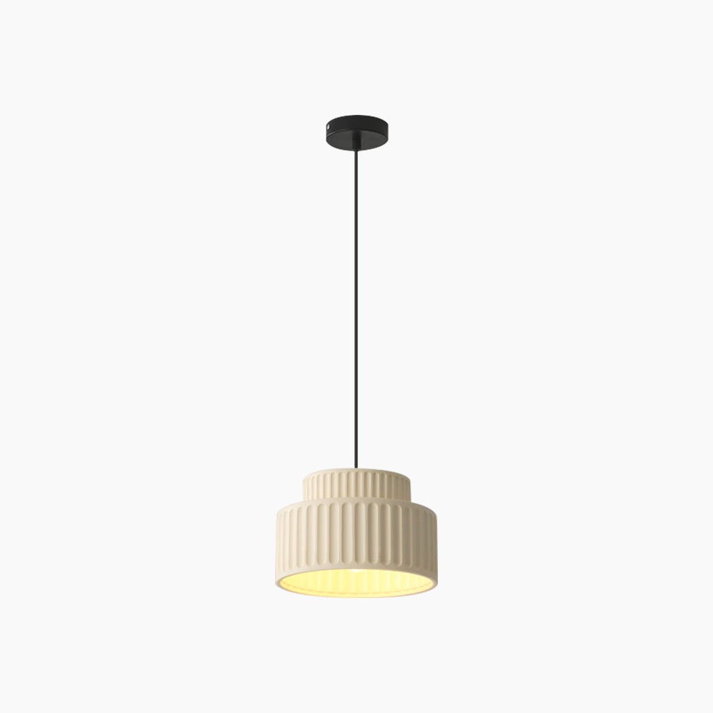 Nordic Cream Style Resin Bowl Pendant Light K177