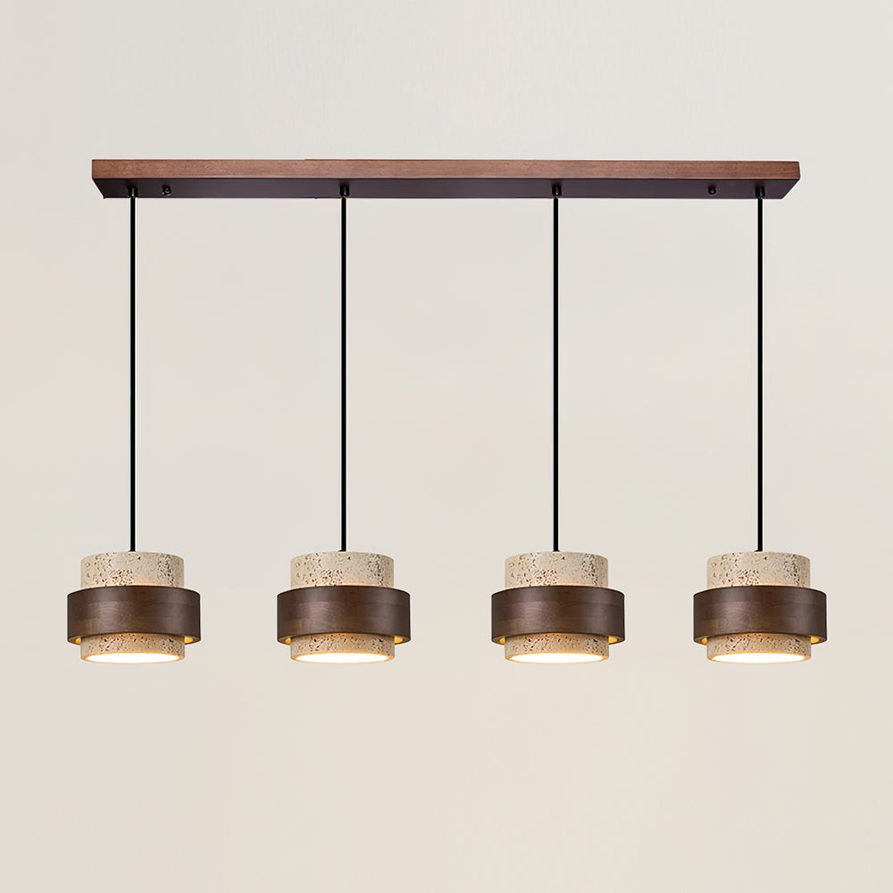 Cylinder Travertine Pendant Lamp K324